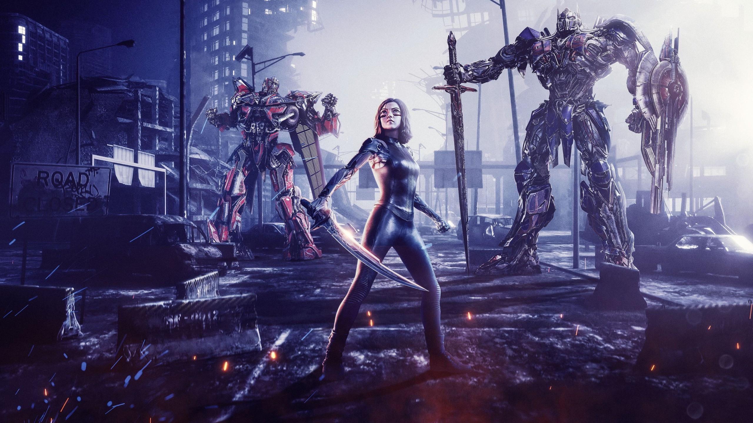 2560x1440 Download 2560x1440 Transformers, Alita: Battle Angel, Sci Fi Animation Wallpaper For IMac 27 Inch