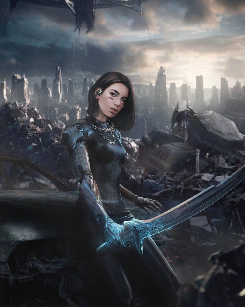 1024x1280 Alita Battle Angel Wallpaper