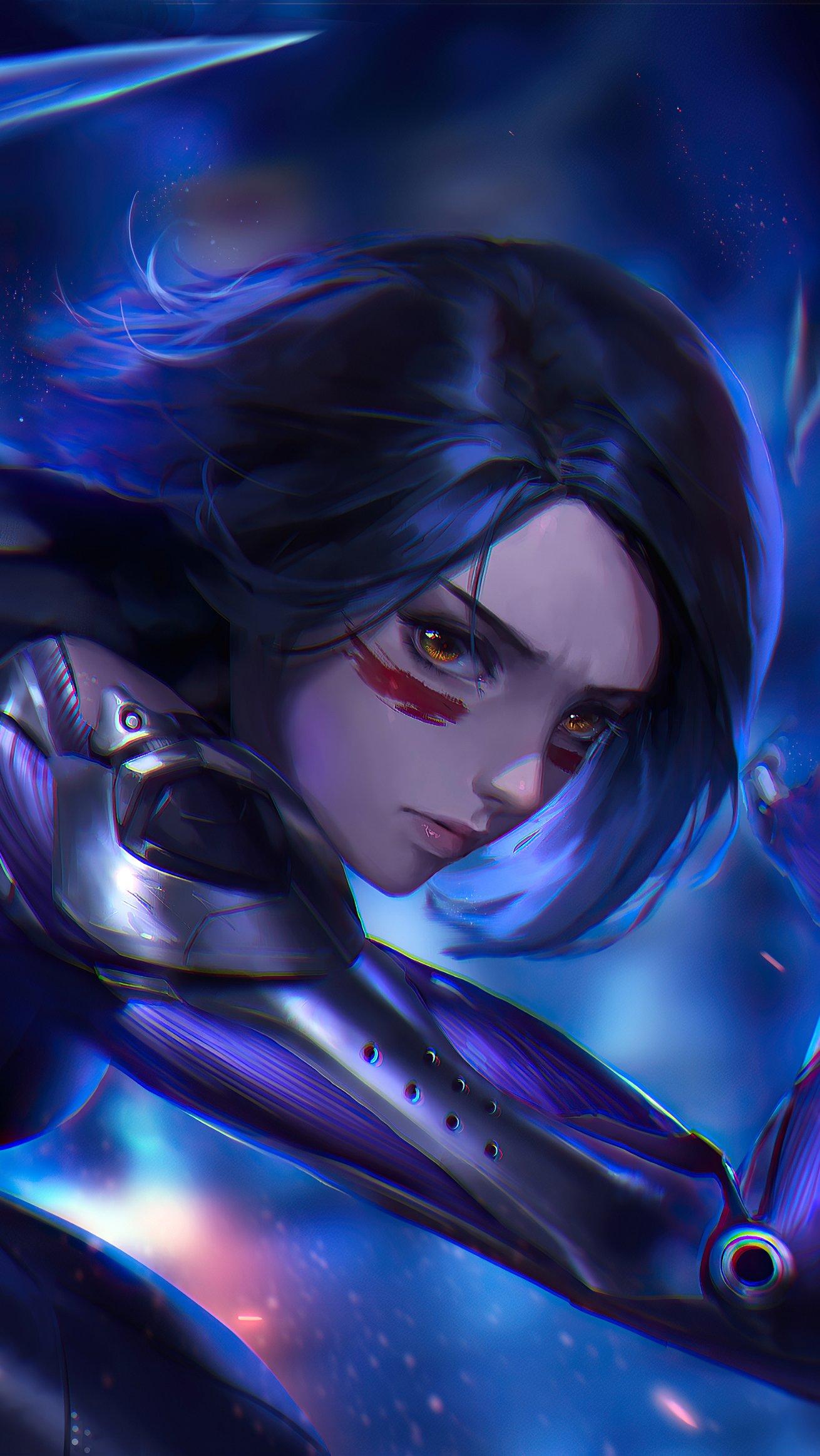 1310x2326 Alita Battle Angel Game Art Wallpaper 4k Ultra HD