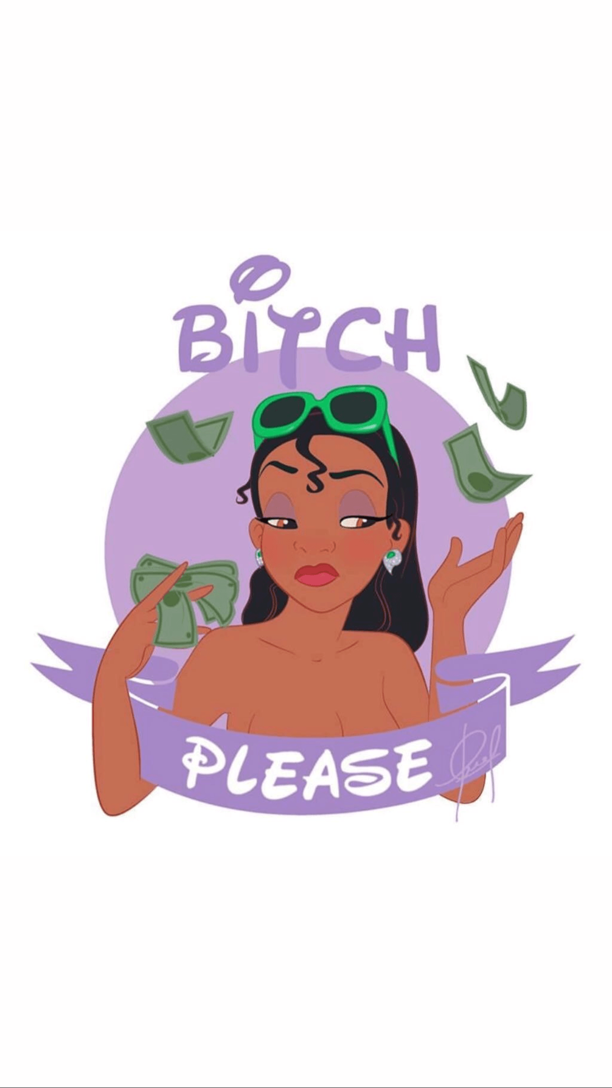 1242x2208 Aesthetic Baddie Princess Wallpaper