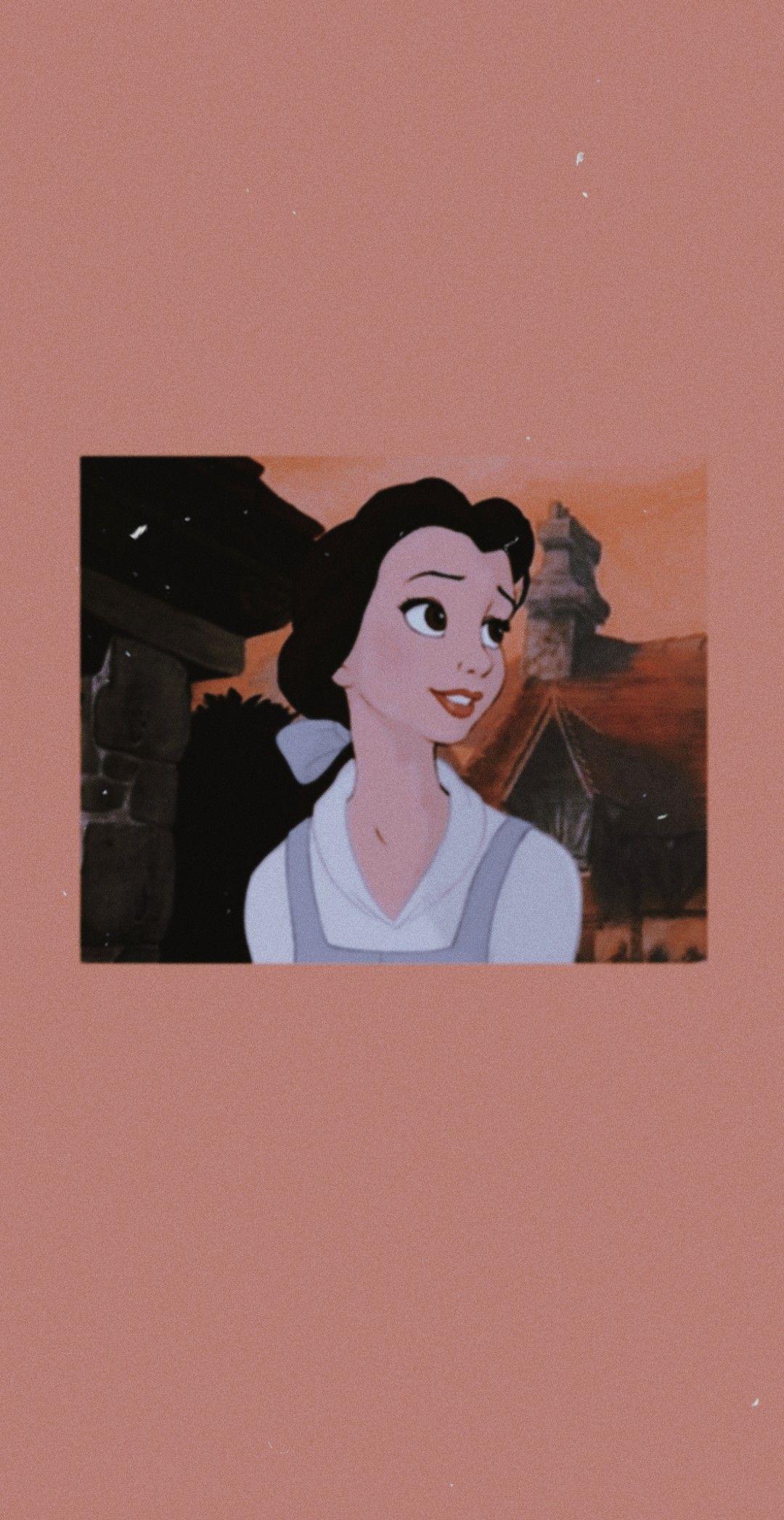 1080x2094 beauty and the beast // belle aesthetic wallpaper. Disney wallpaper, Cartoon wallpaper iphone, Cartoon wallpaper