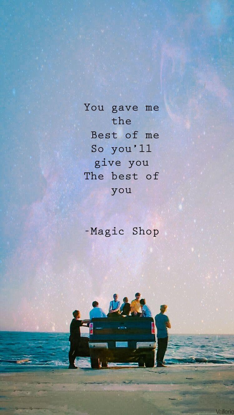 bts you give me the best of me