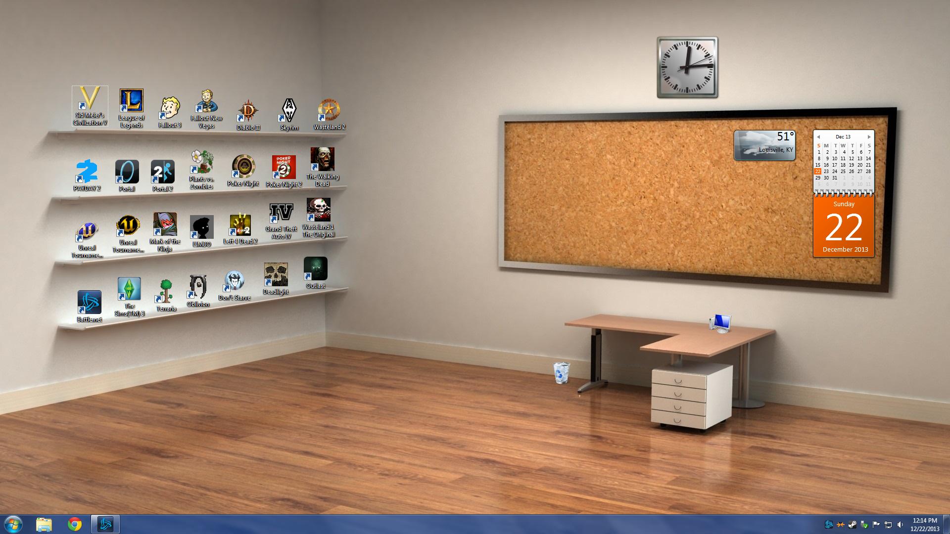 1920x1080 Shelf Desktop Wallpaper