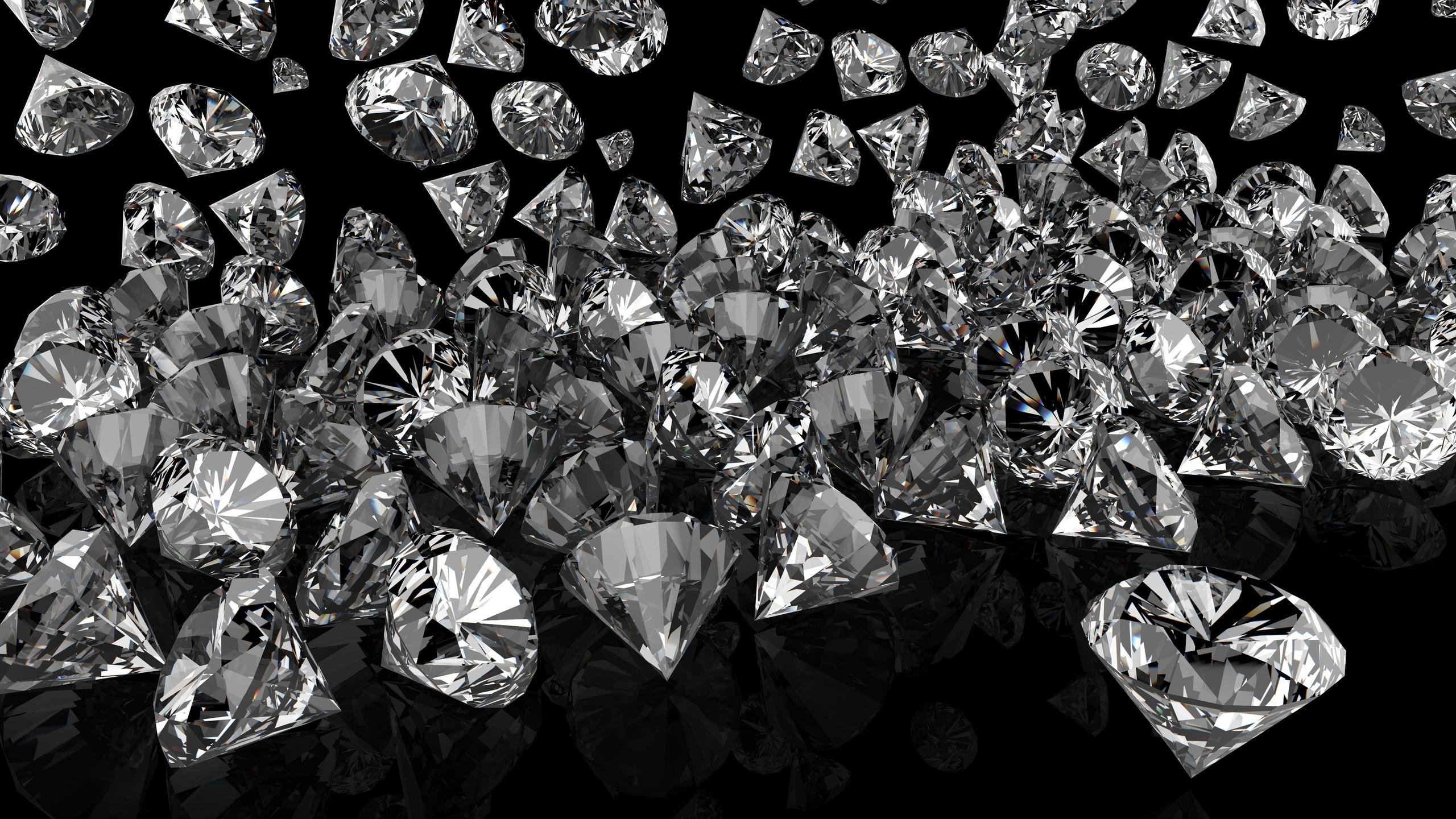 2560x1440 Black Diamonds Desktop Design Background for Powerpoint Templates