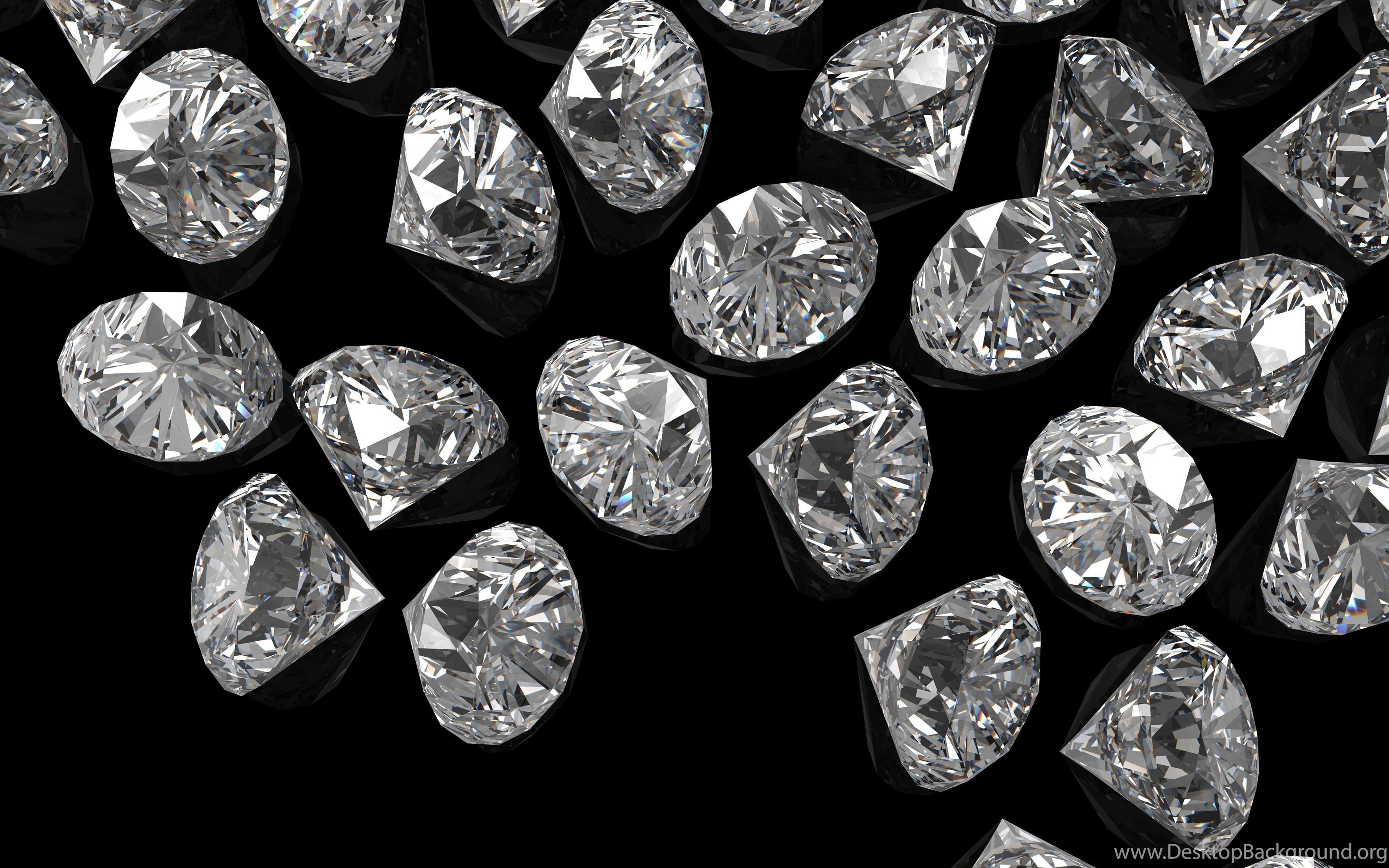 3840x2400 Download Wallpaper Diamonds, Stones, Dark Background, Diamonds. Desktop Background
