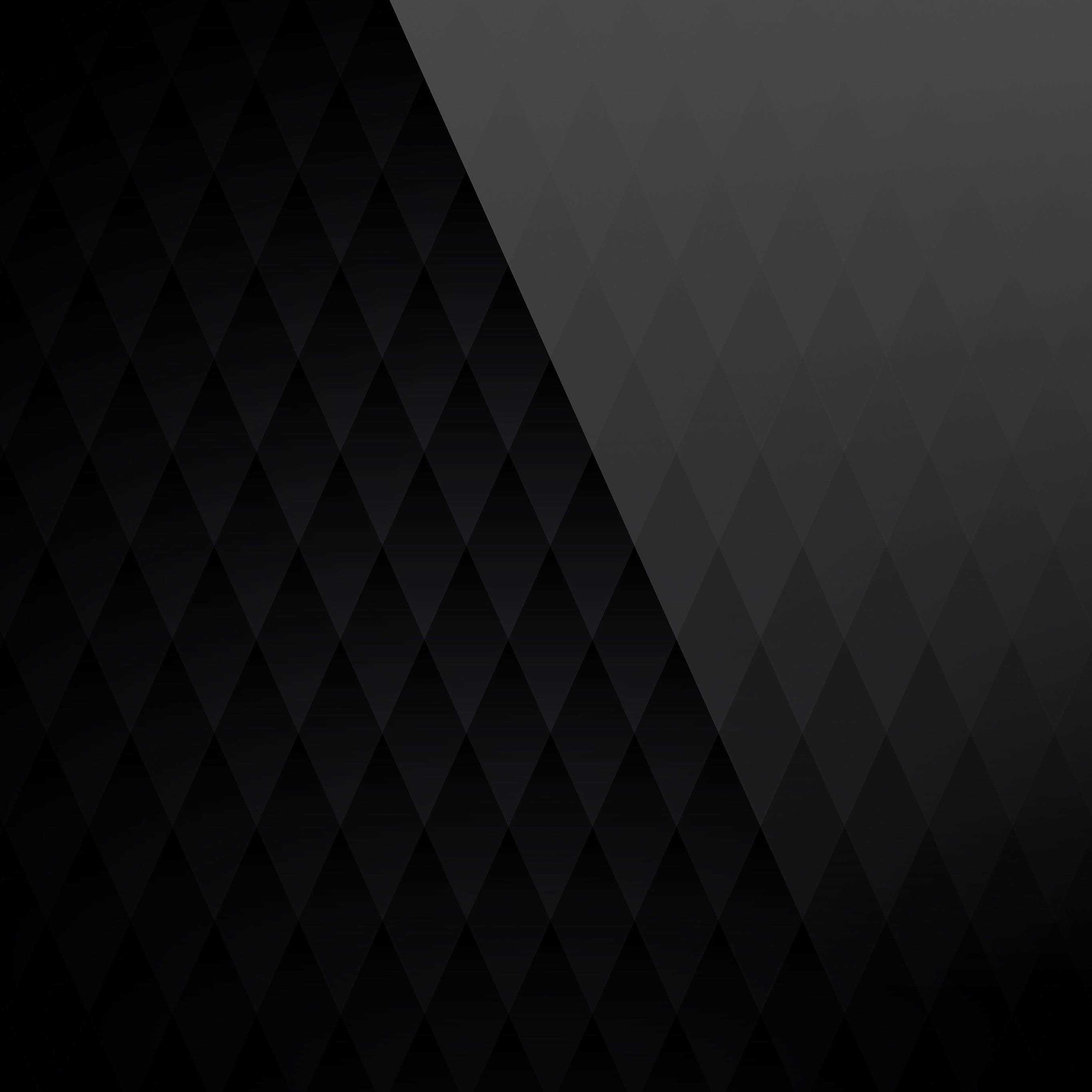 2732x2732 Android wallpaper. black diamond pattern