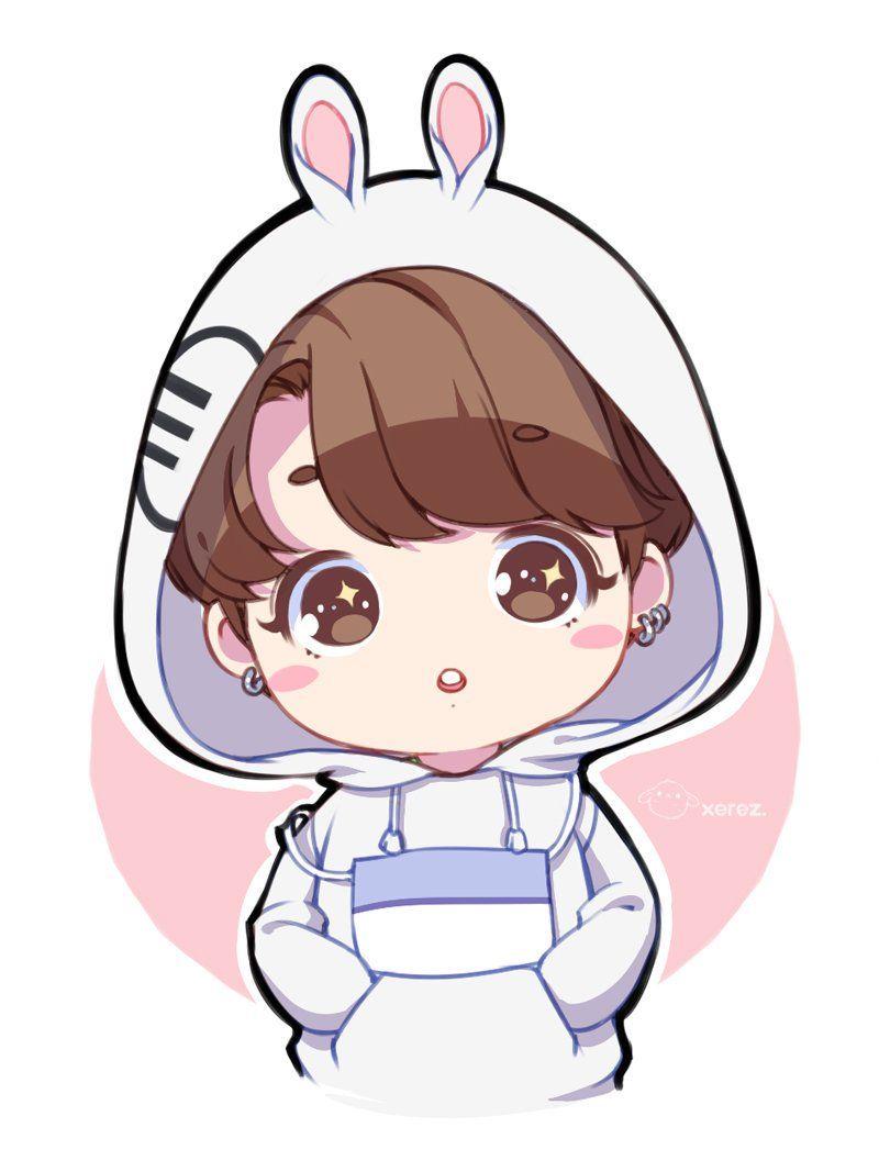 800x1067 Bts Cartoon Wallpaper