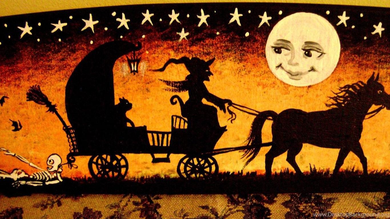 1366x768 Coolest Vintage Halloween Wallpaper R53 2016wallpaperhd.site Desktop Background