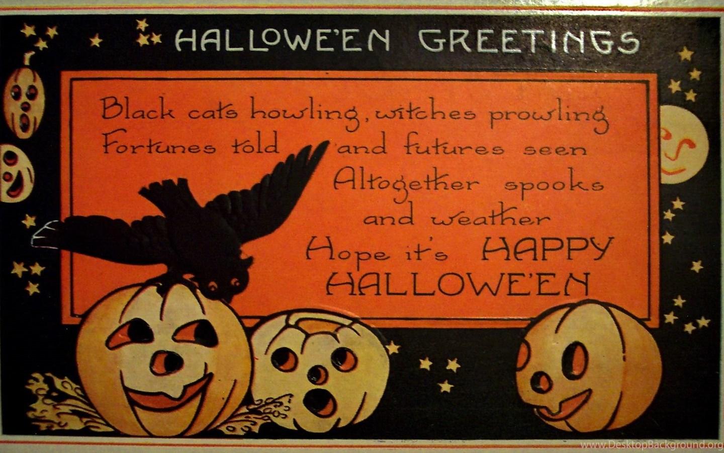 Vintage Halloween Computer Wallpapers - Top Free Vintage Halloween ...
