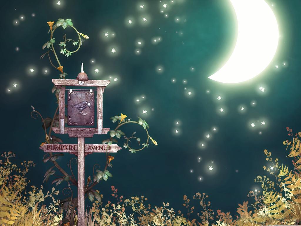 1024x768 Halloween Wallpaper: Vintage Halloween Wallpaper