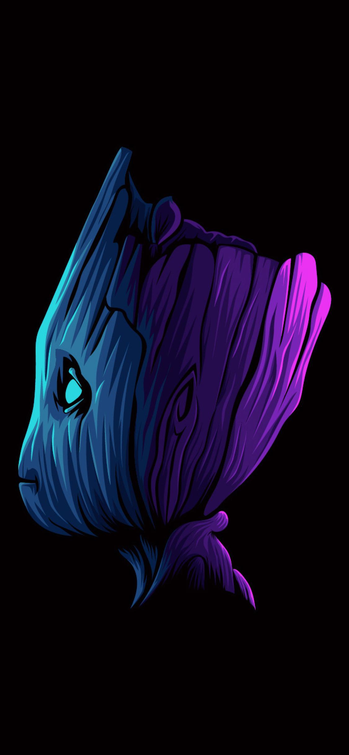 1125x2436 Baby Groot Minimalist iPhone XS, iPhone iPhone X Wallpaper, HD Minimalist 4K Wallpaper, Image, Photo and Background