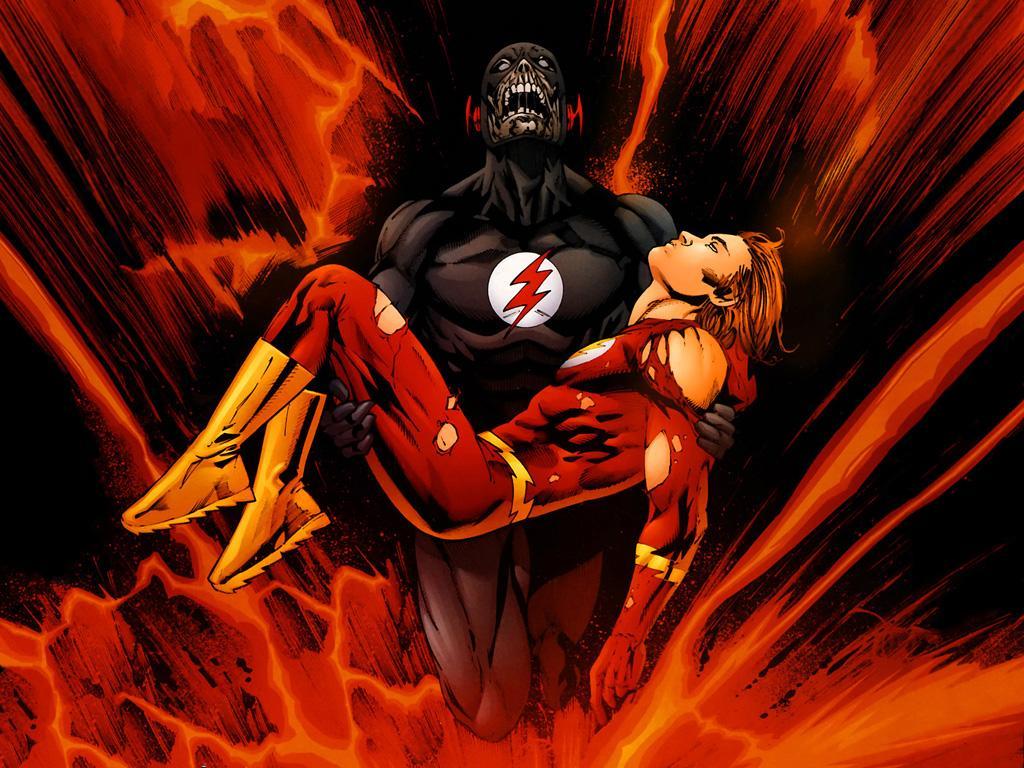 1024x768 Black Flash vs Black Racer