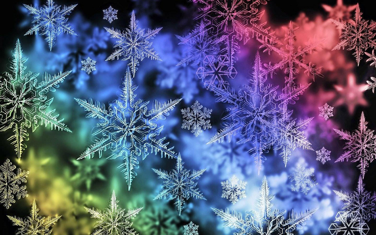 1440x900 Snowflake Wallpaper