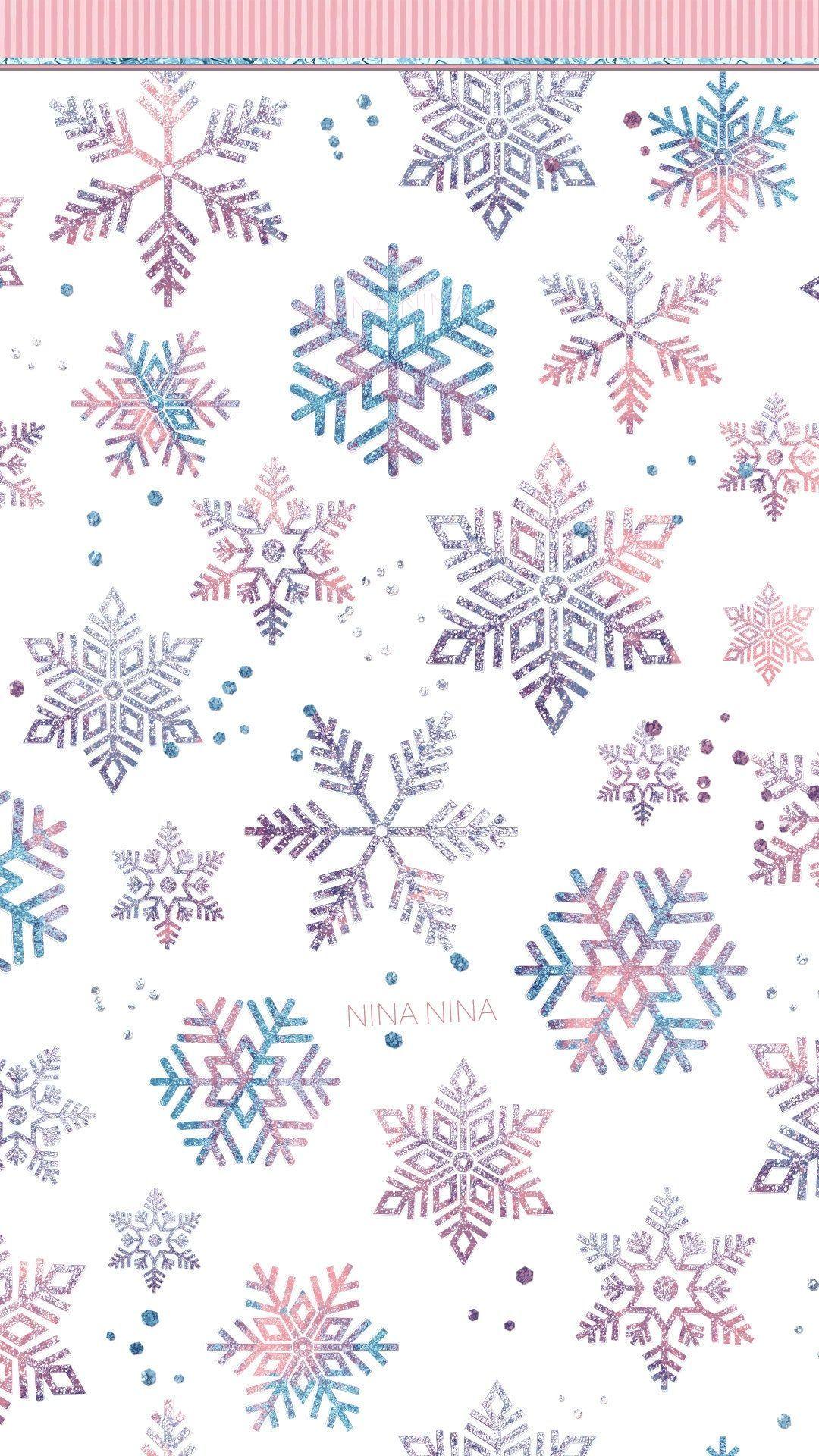 Snowflake simple seamless pattern Blue snow on white background Abstract  wallpaper wrapping decoration Symbol of winter 4746757 Vector Art at  Vecteezy