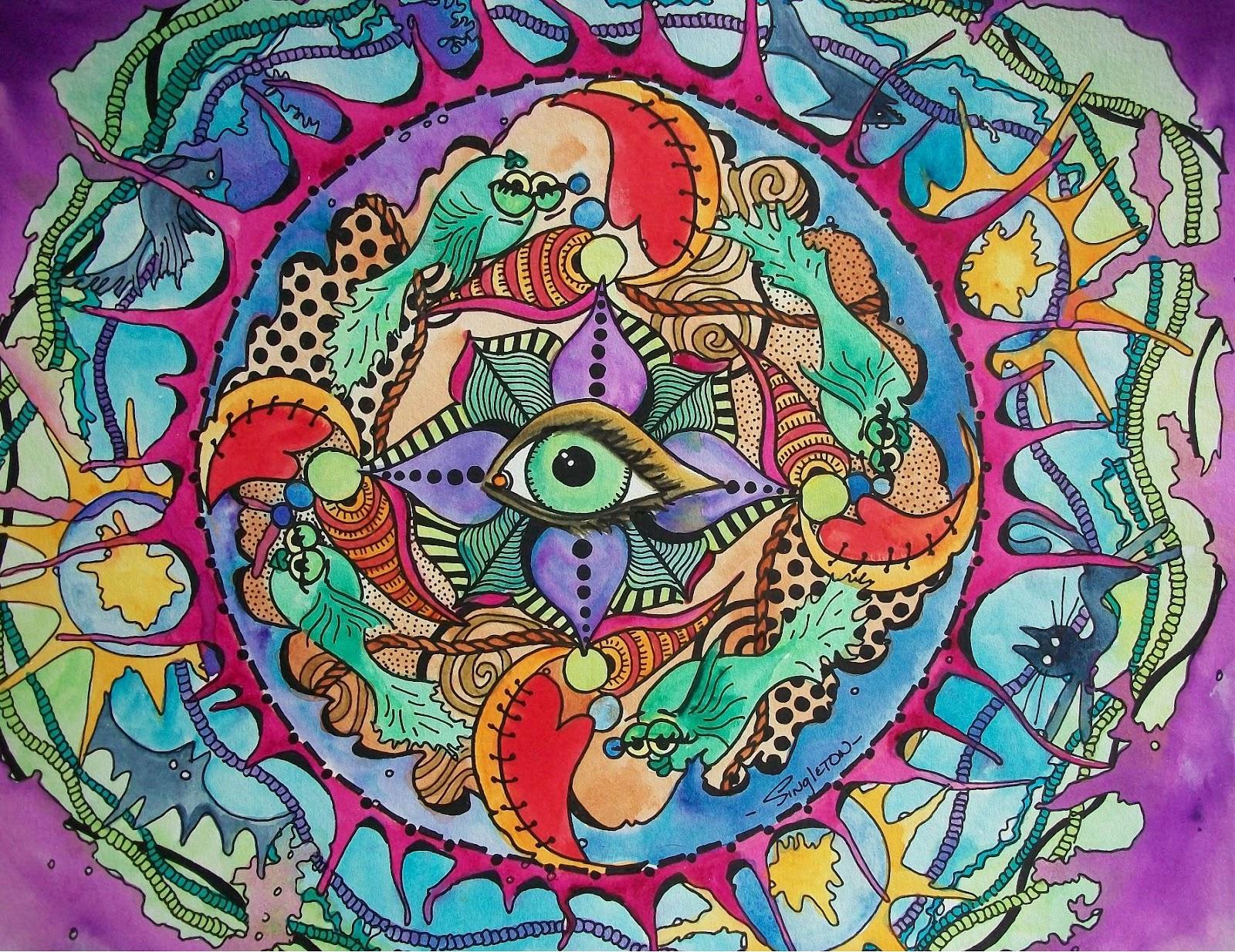 1600x1234 psychedelic, Fantasy, Eye, Fish Wallpaper HD / Desktop and Mobile Background