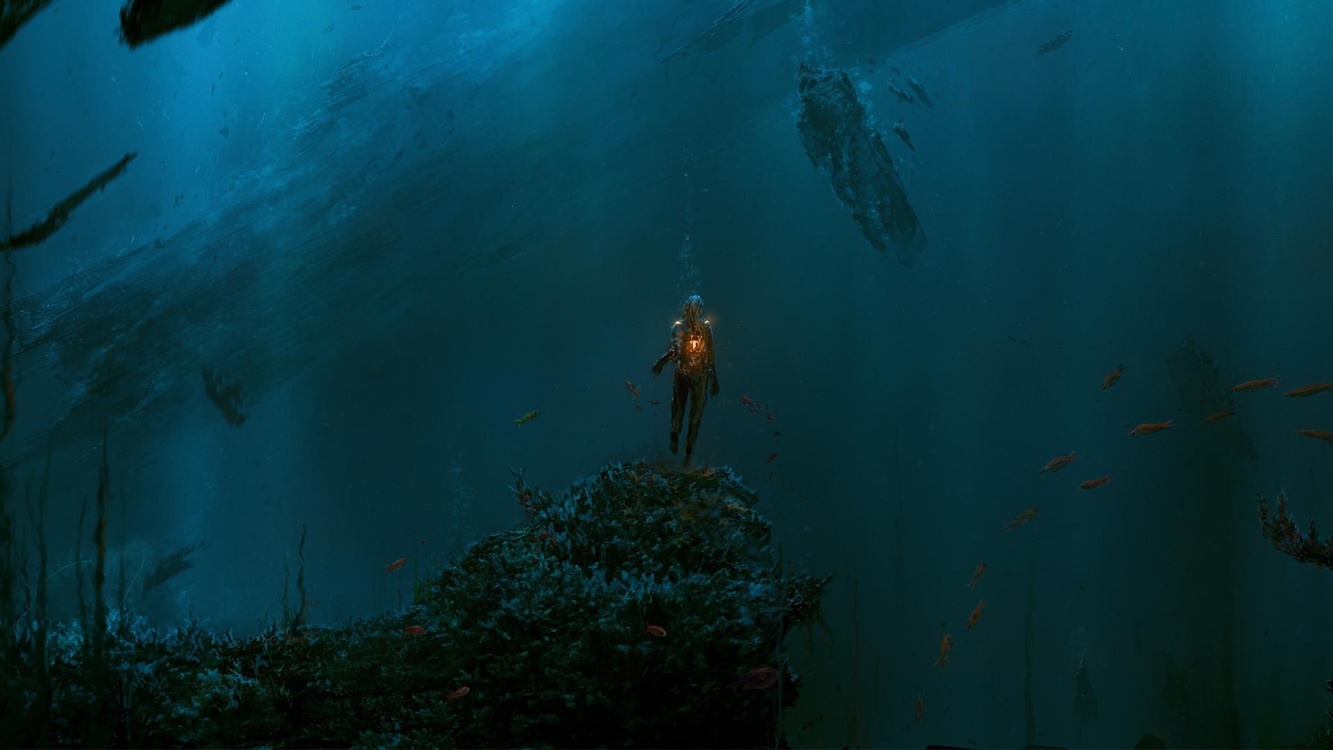 1920x1080 Under Water Wallpaper background picture