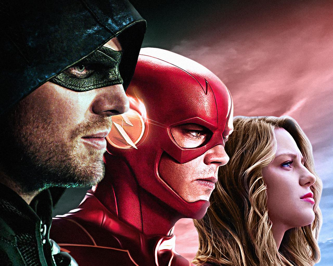 1280x1024 Dc Tv Arrow Flash Supergirl 1280x1024 Resolution HD 4k Wallpaper, Image, Background, Photo and Picture