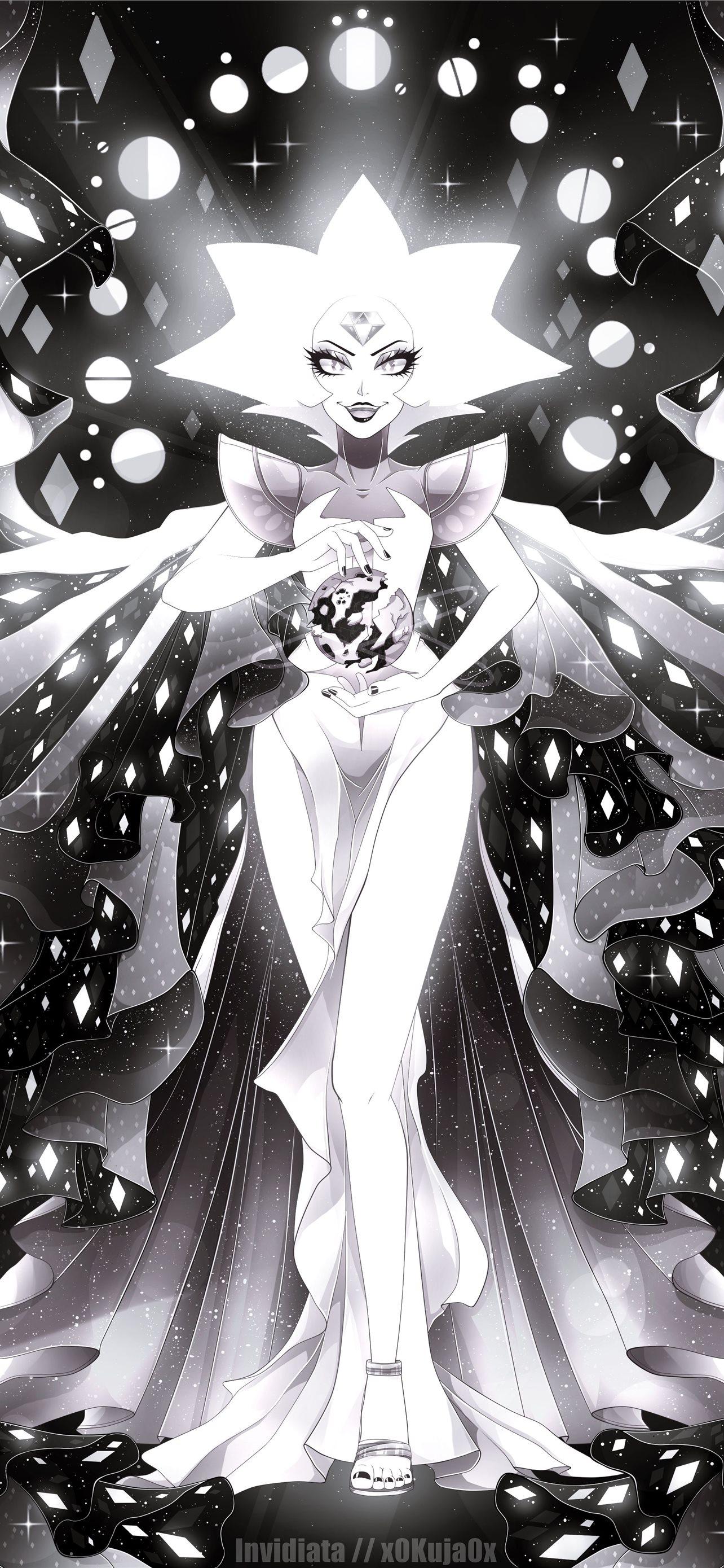 1284x2778 White Diamond Steven Universe iPhone Wallpaper Free Download