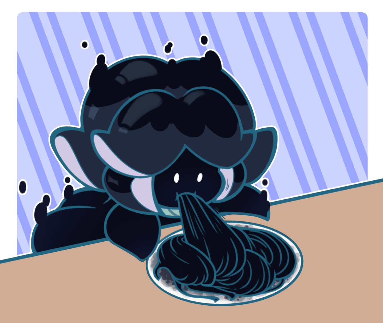 1280x1078 Cookie Run Squid Ink Cookie Wallpaper