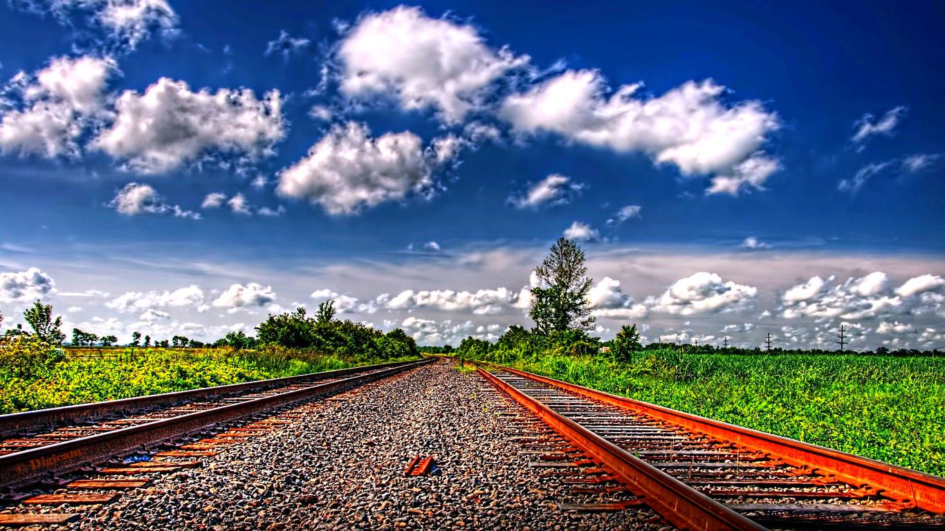 1366x768 Sky Clouds Nature Picture Background for Powerpoint Templates