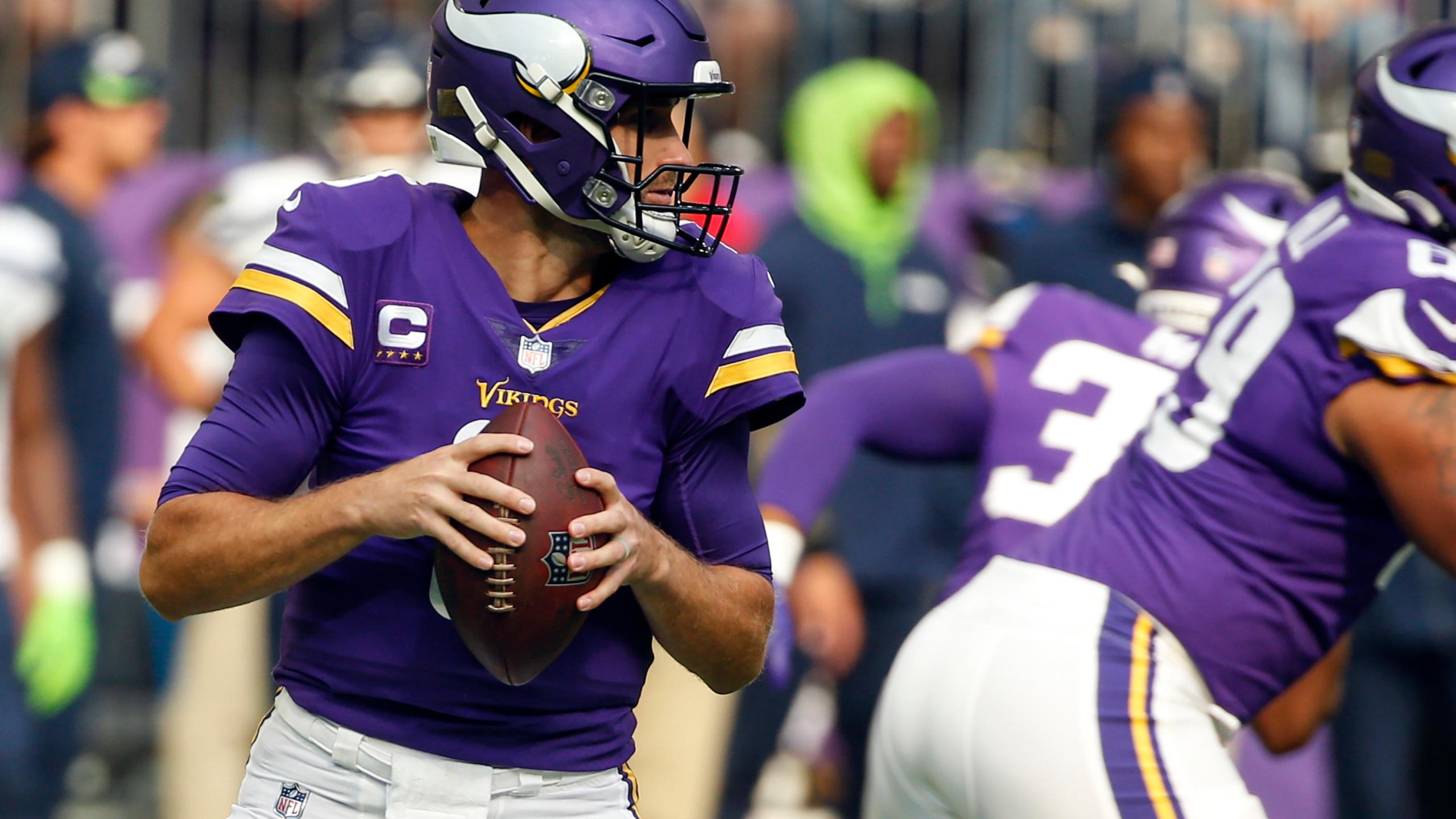 2560x1440 Cousins, Vikings cruise 30- end skid vs. Seahawks. WOWK 13 News