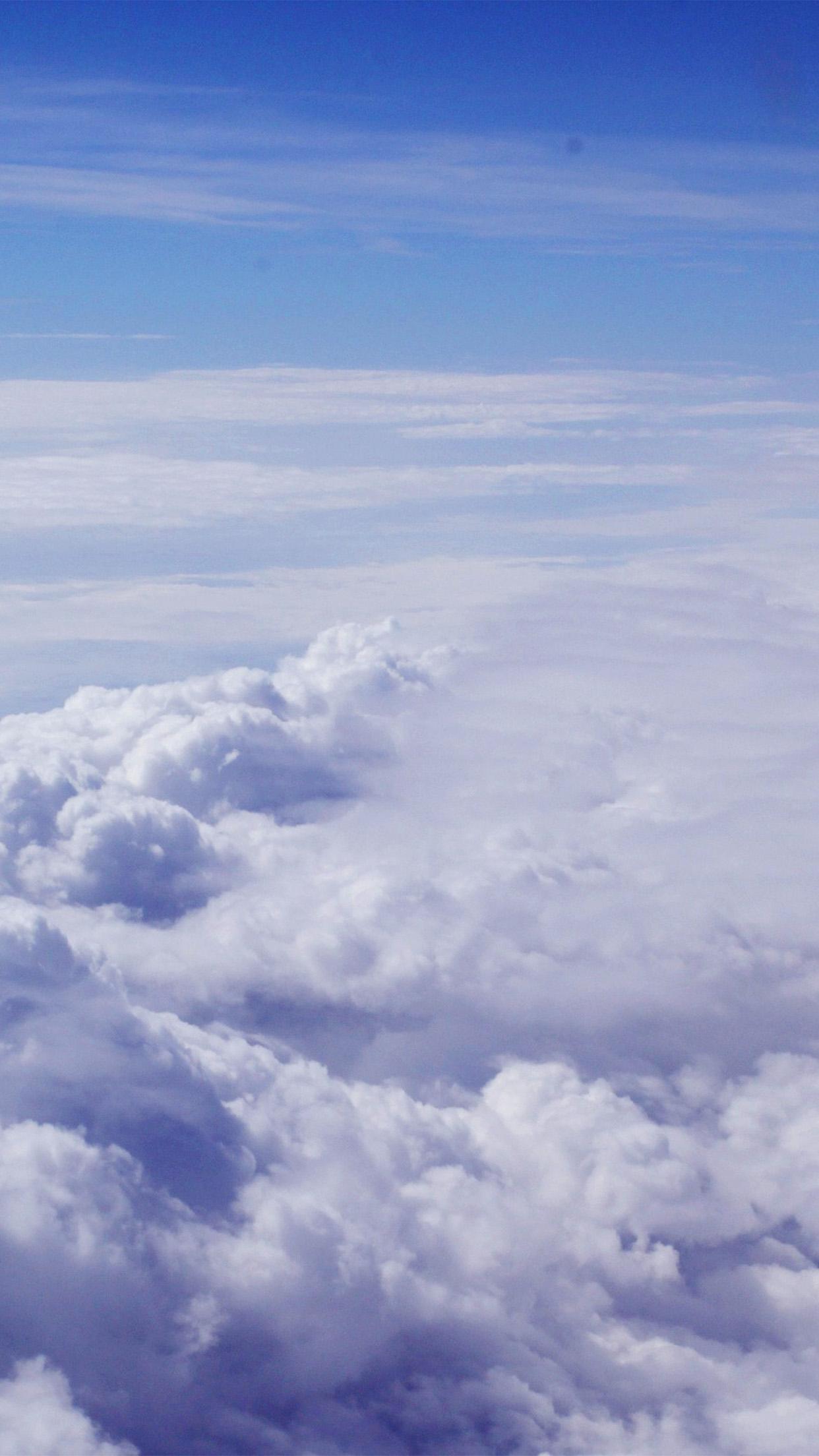 1242x2208 Sky Blue Clouds Nature Fly I Believe Android wallpaper HD wallpaper