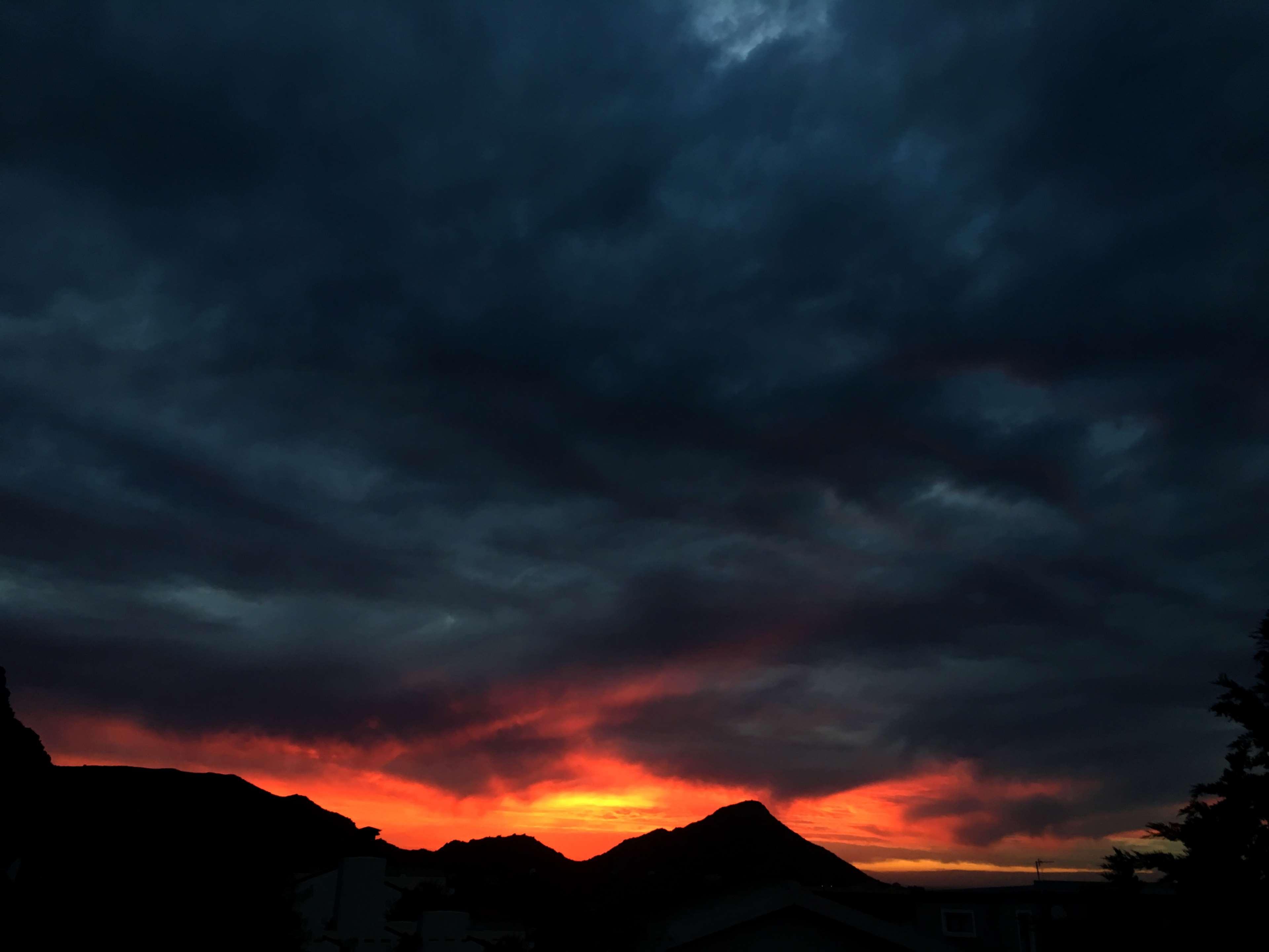 3840x2880 dark clouds HD wallpaper, Background