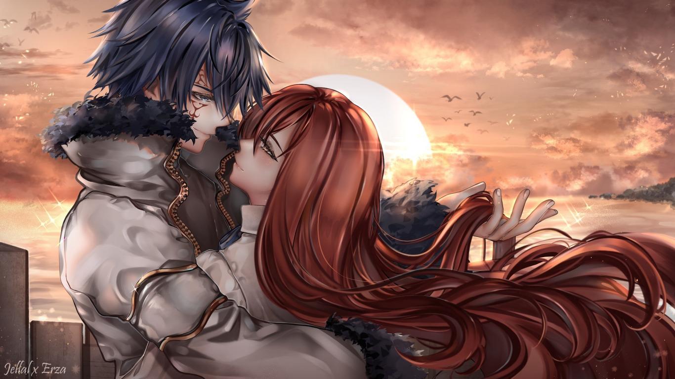 1366x768 Download wallpaper Jellal Fernandes, Ezra Scarlet, FAIRY TAIL, section shonen in resolution 1366x768