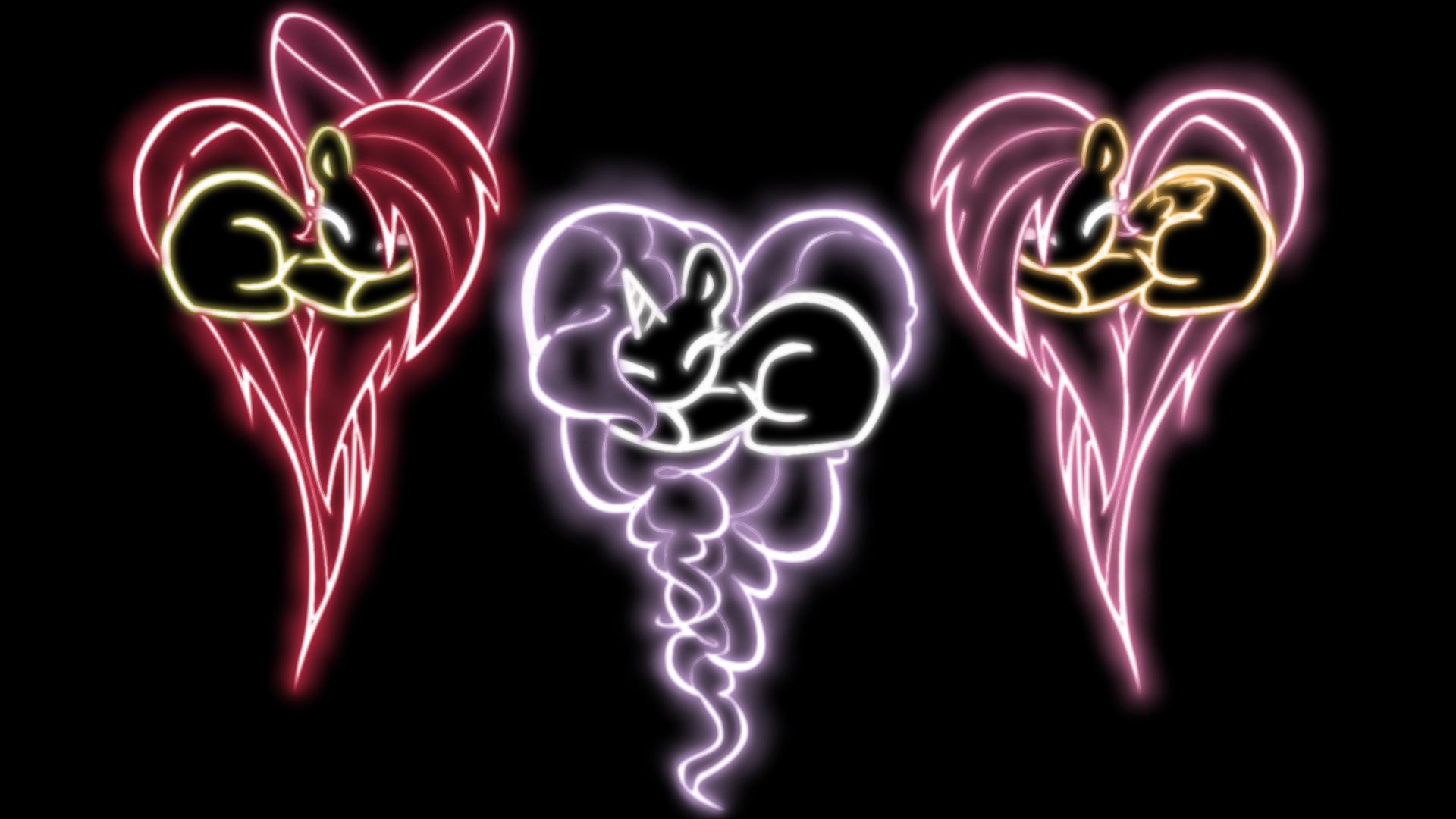 1920x1080 Cutiemark Crusaders Heart Glow Wallpaper by pyrestriker and Stollen99. Vocaloid. My Little Wallpaper are Magic