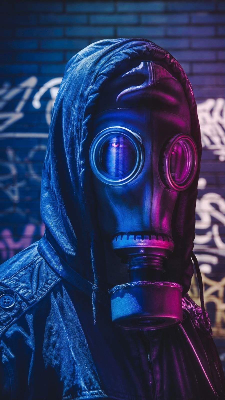 900x1599 Purple Gas Mask iPhone Wallpaper Wallpaper. Gas mask art, Gas mask drawing, Gas mask