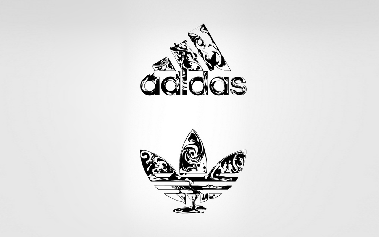 1280x800 Black And White Adidas HD Wallpaper