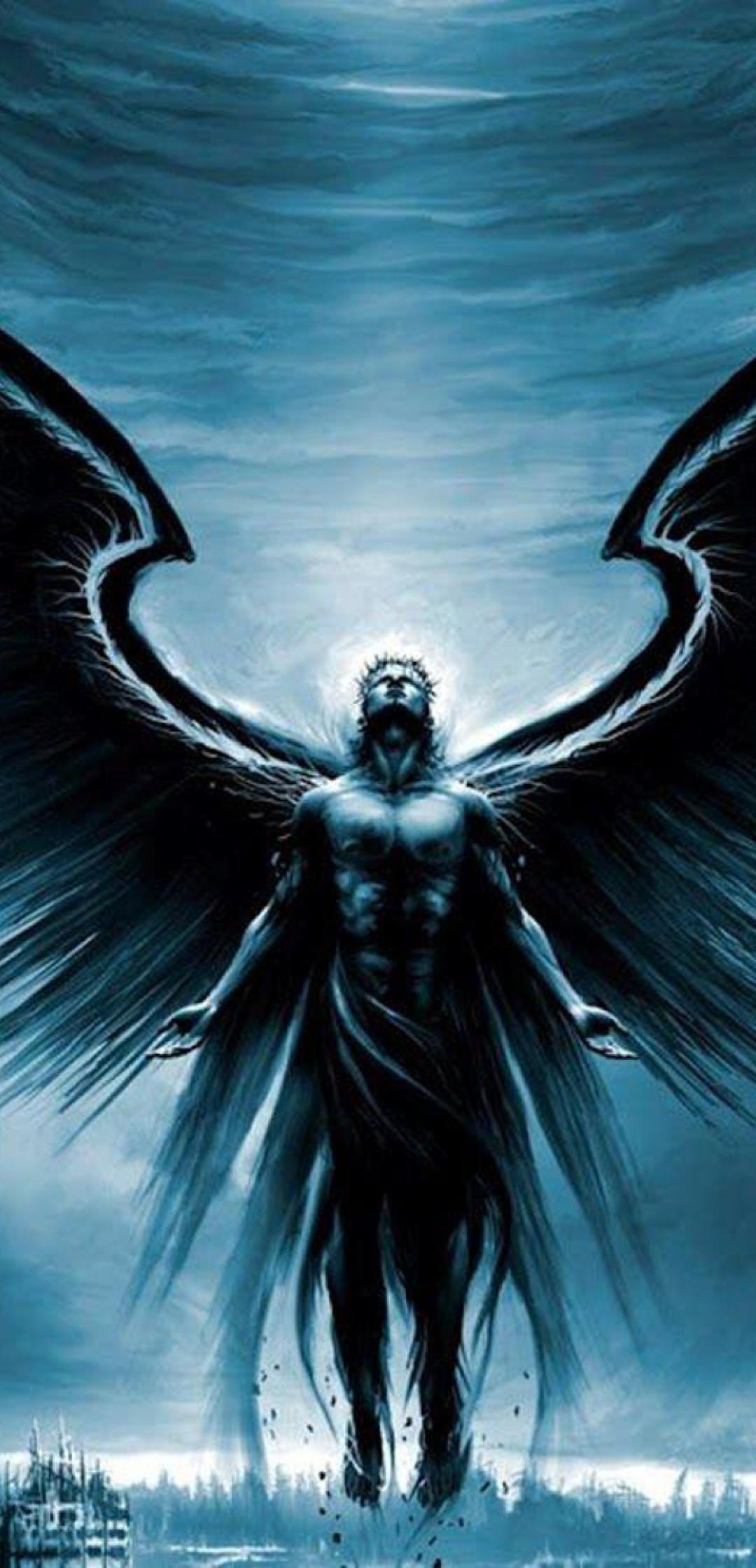 1080x2240 Dark Angel Oscuros 1080x2240 Resolution Wallpaper, HD Fantasy 4K Wallpaper, Image, Photo and Background