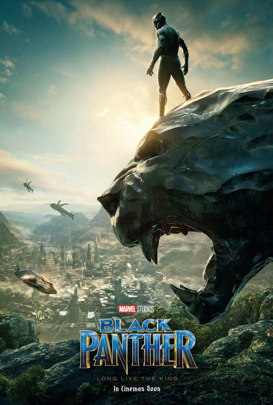 900x1334 BLACK PANTHER MOVIE POSTER 2 Sided ORIGINAL INTL Advance 27x40 CHADWICK BOSEMAN : Home & Kitchen