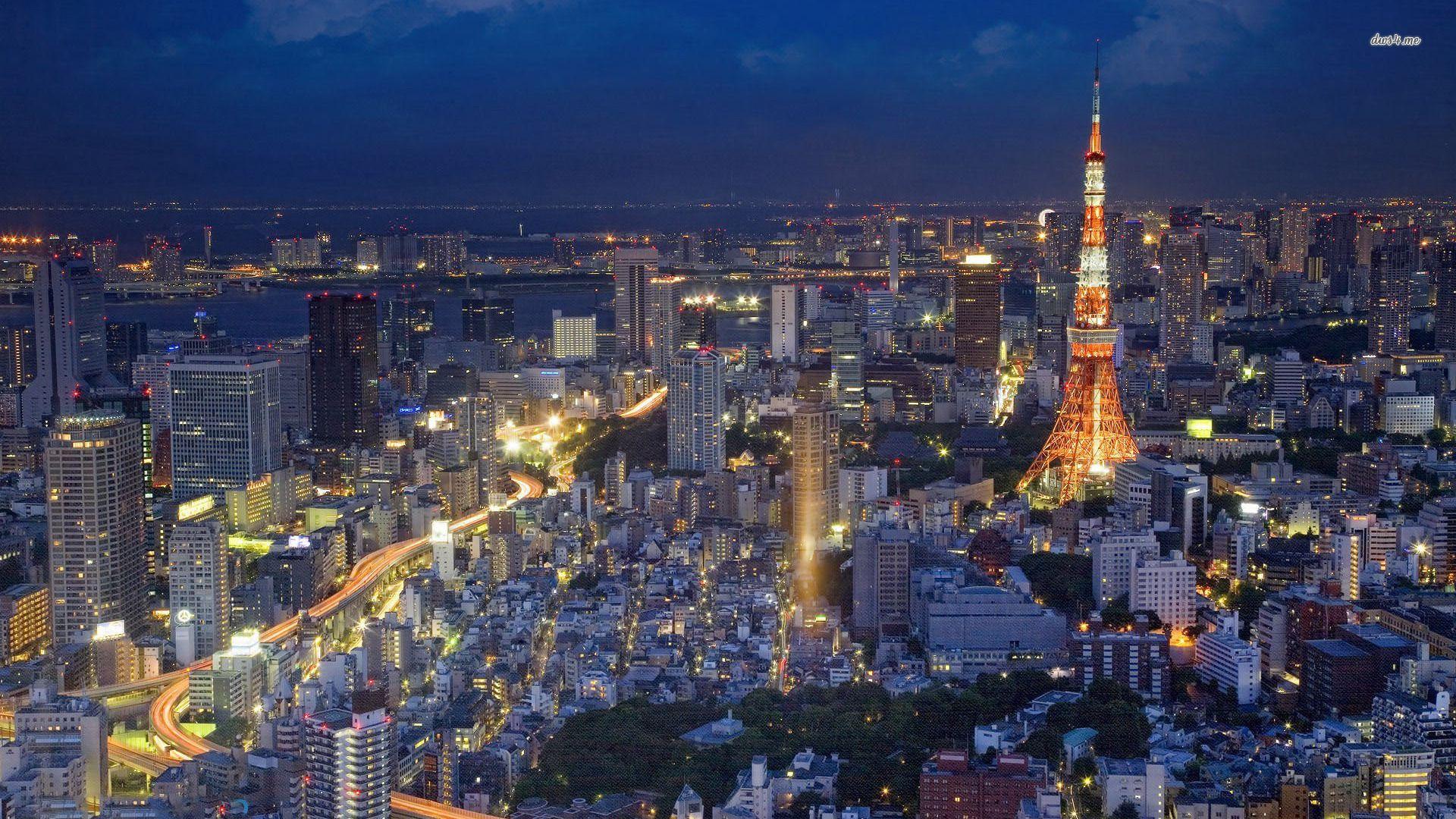 Tokyo Skyline Wallpapers Top Free Tokyo Skyline Backgrounds Wallpaperaccess