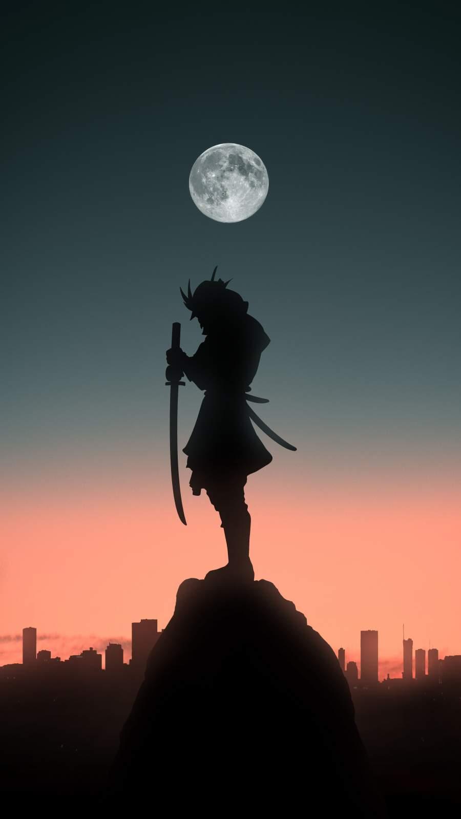 900x1599 Samurai Silhouette IPhone Wallpaper Wallpaper : iPhone Wallpaper