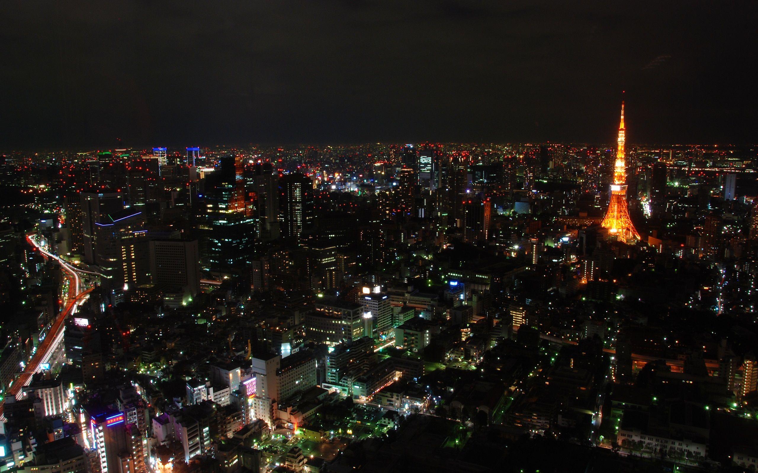 2560x1600 Tokyo Night Wallpaper