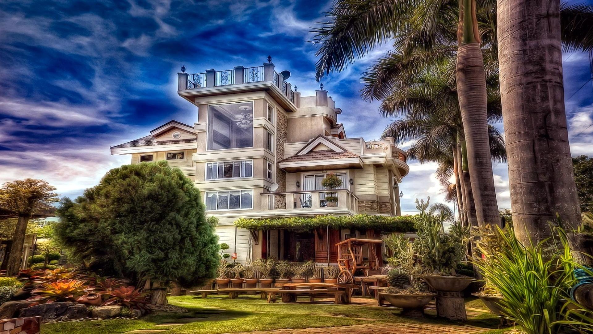 1920x1080 Mansion HD Wallpaper
