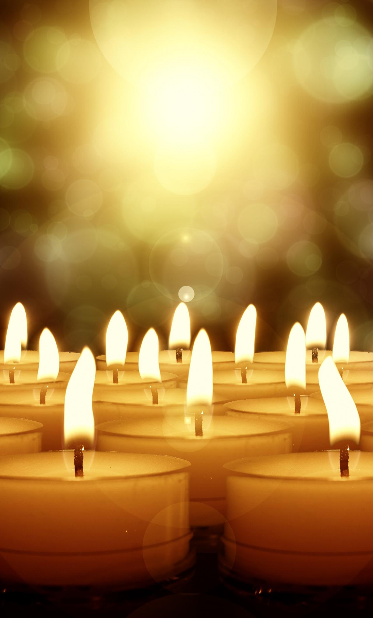 1280x2120 Download Peace, meditation, candles, lights, bokeh wallpaper, 1280x iPhone 6 Plus