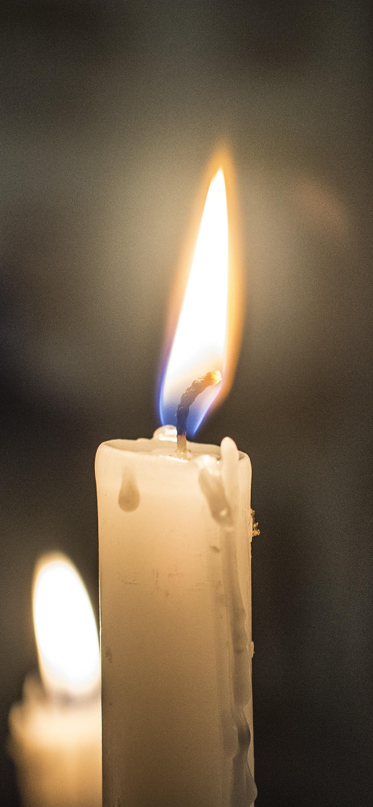 1242x2688 White Candles, Flame, Fire 1242x2688 IPhone 11 Pro XS Max Wallpaper, Background, Picture, Image