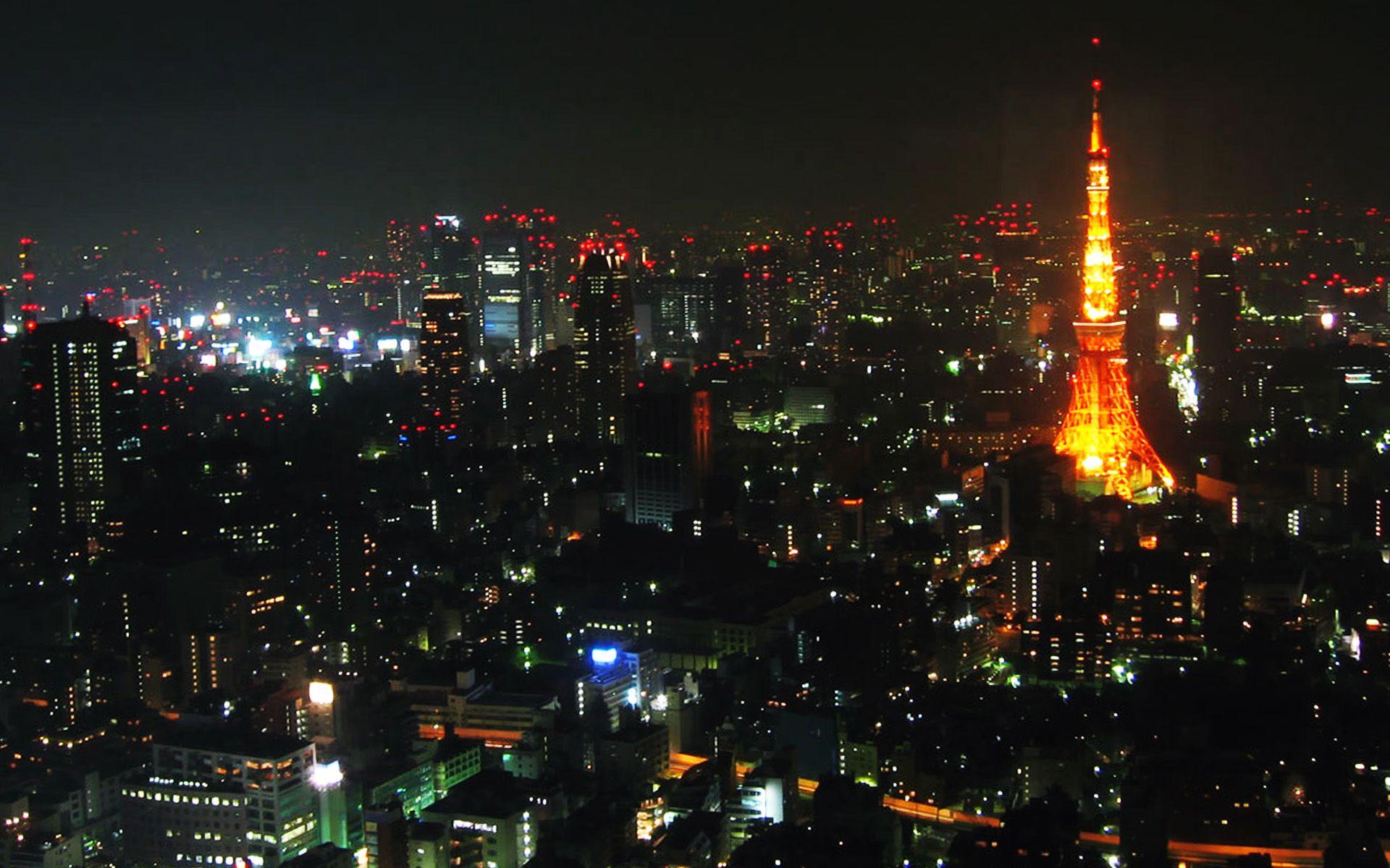 1920x1200 Tokyo Night Wallpaper