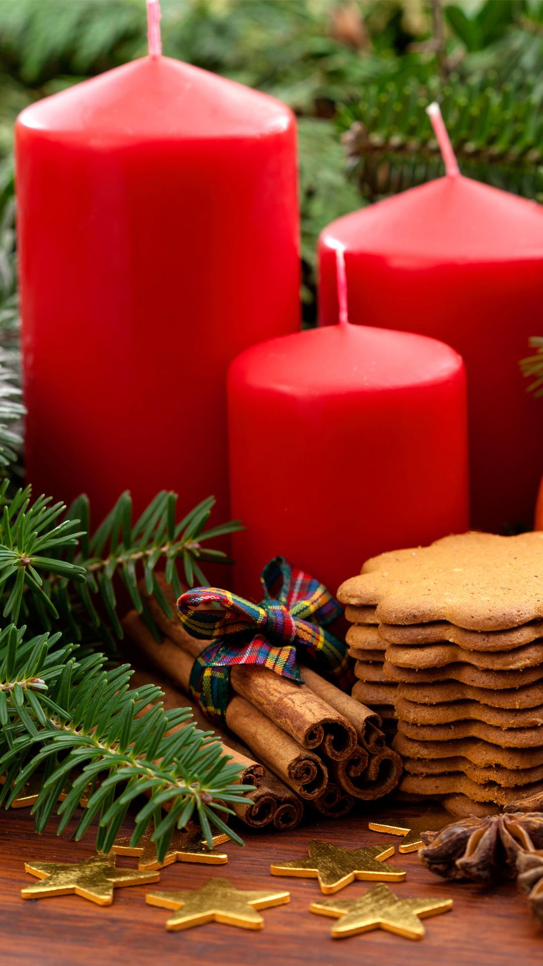 1080x1920 Christmas Candles iPhone 6S Plus Wallpaper​-Quality Image and Transparent PNG Free Clipart