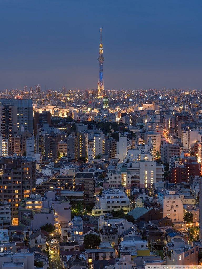 768x1024 Tokyo City Sunset ❤ 4K HD Desktop Wallpaper for 4K Ultra HD TV