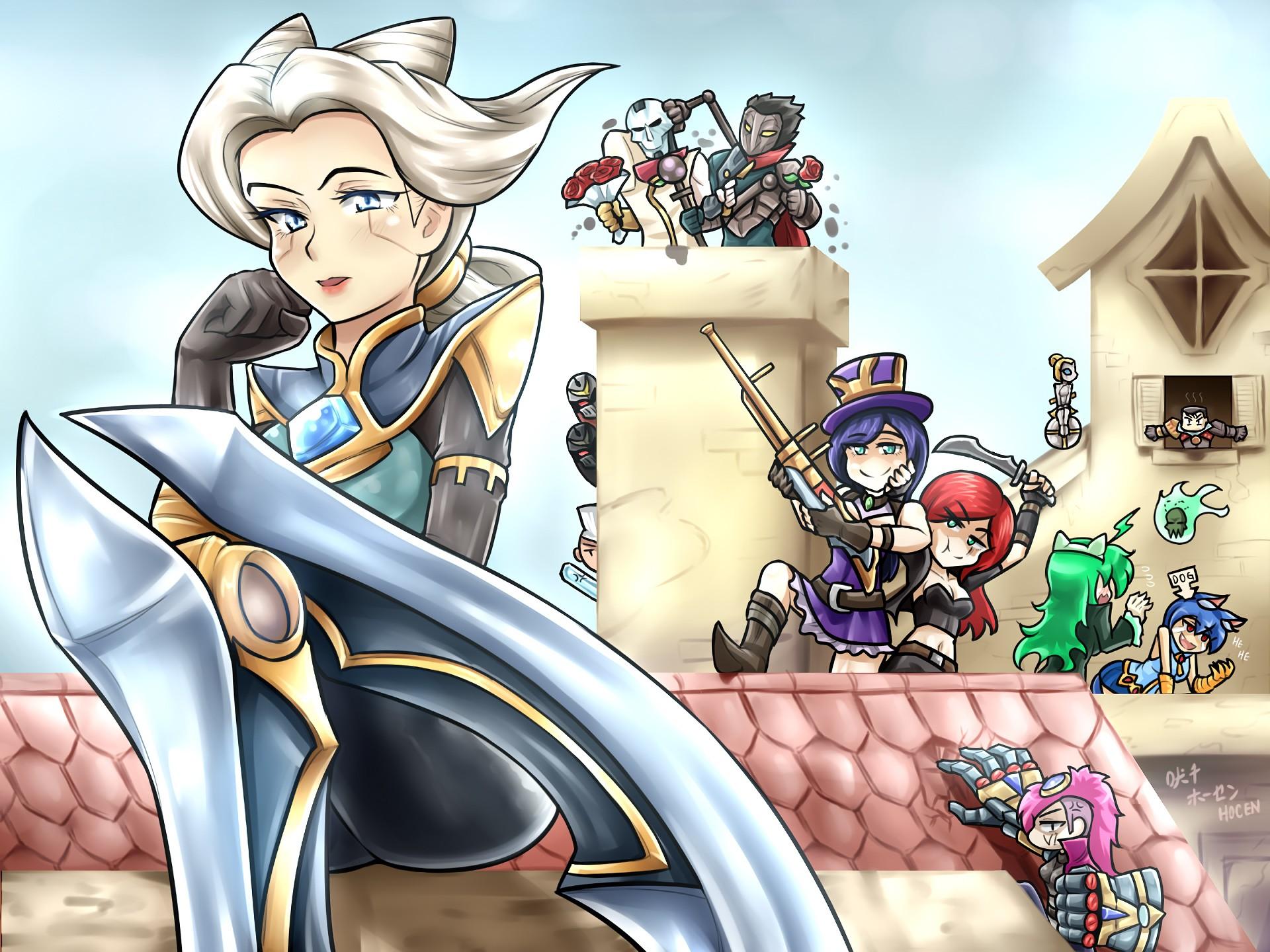 1920x1440 Camille, Caitlyn, Katarina, Vi, Thresh, Warwick, Jayce, Orianna, Zed, Jhin & Viktor. Wallpaper & Fan Arts. League Of Legends