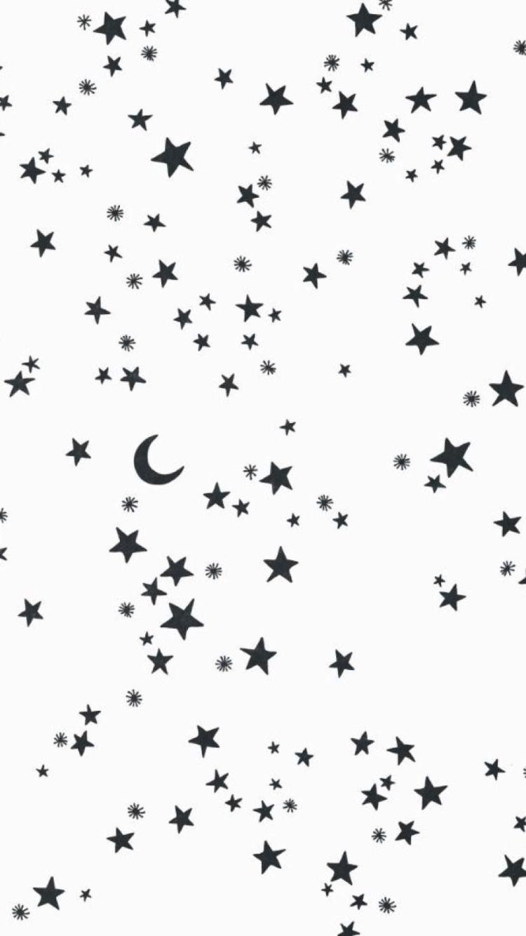 750x1334 Black And White Cute Wallpaper