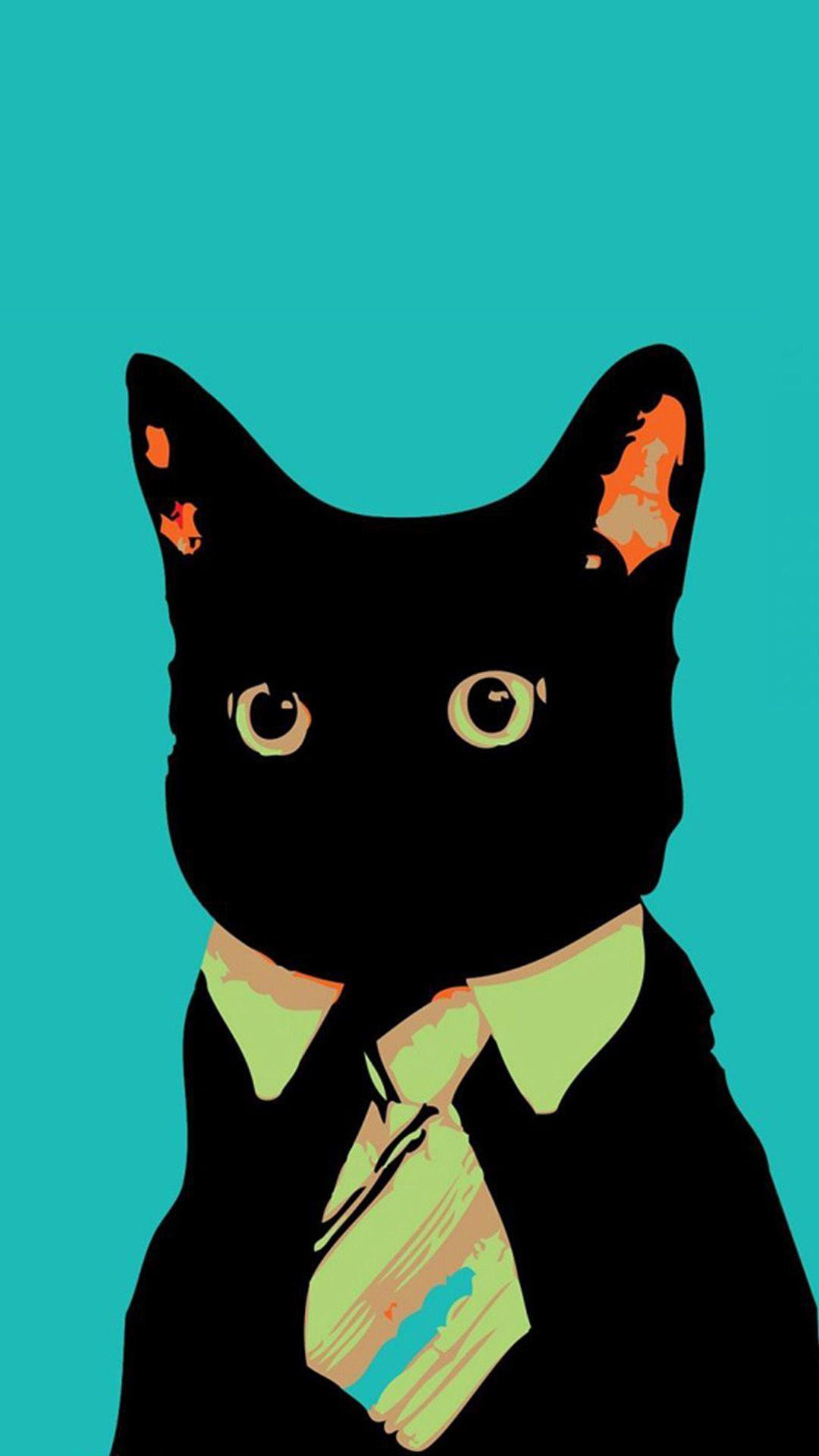 1080x1920 Anime Cat Wallpaper iPhone
