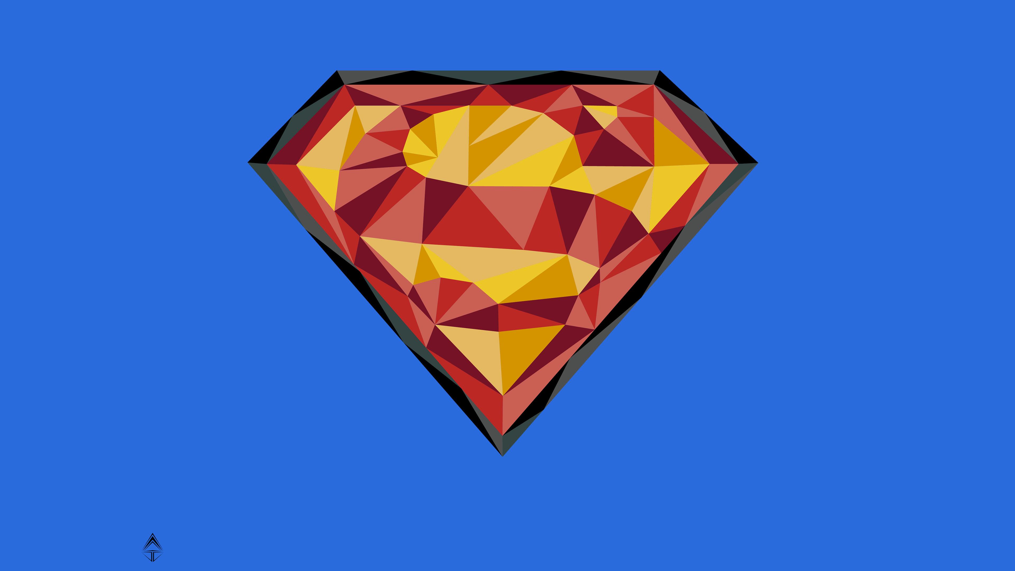 3840x2160 Download 3840x2400 wallpaper superman, logo, low play, art, 4k, ultra HD 16: widescreen, 3840x2400 HD image, background, 8841
