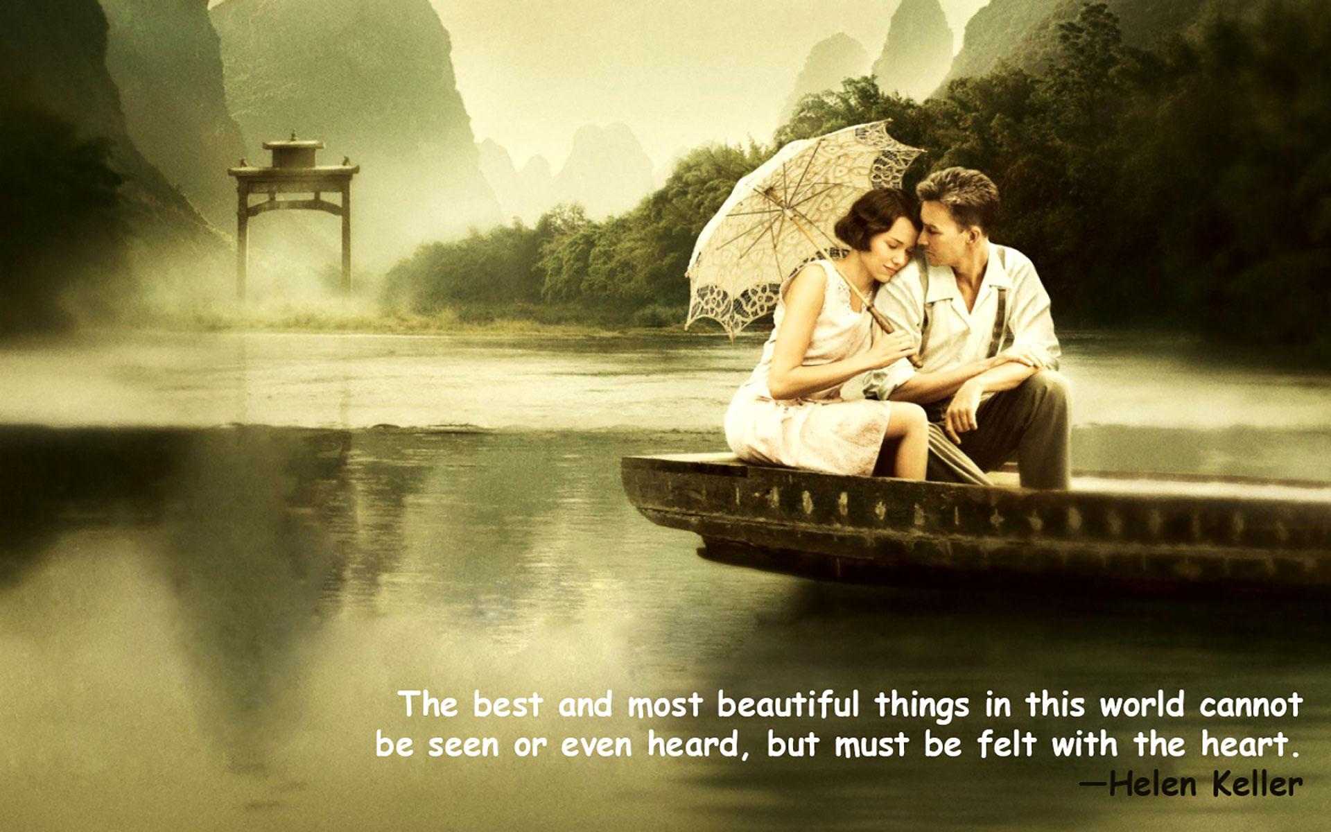 1920x1200 Love Quotes Wallpaper -Romantic Couple Image with Quotes
