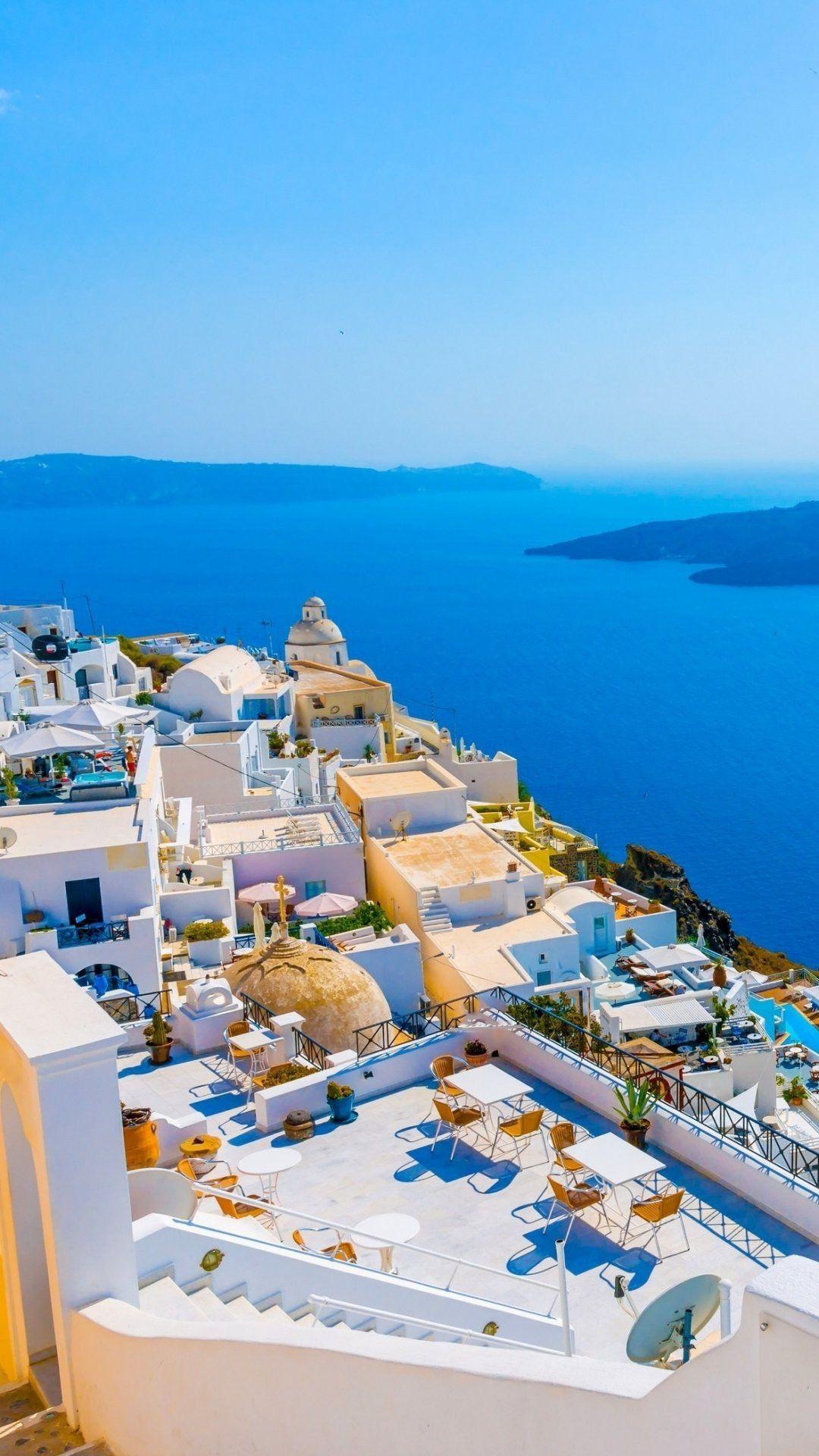 1080x1920 See More Picture About Santorini Wallpaper HD. iPhone Wallpaper. World beautiful city, Santorini, tourist destinations