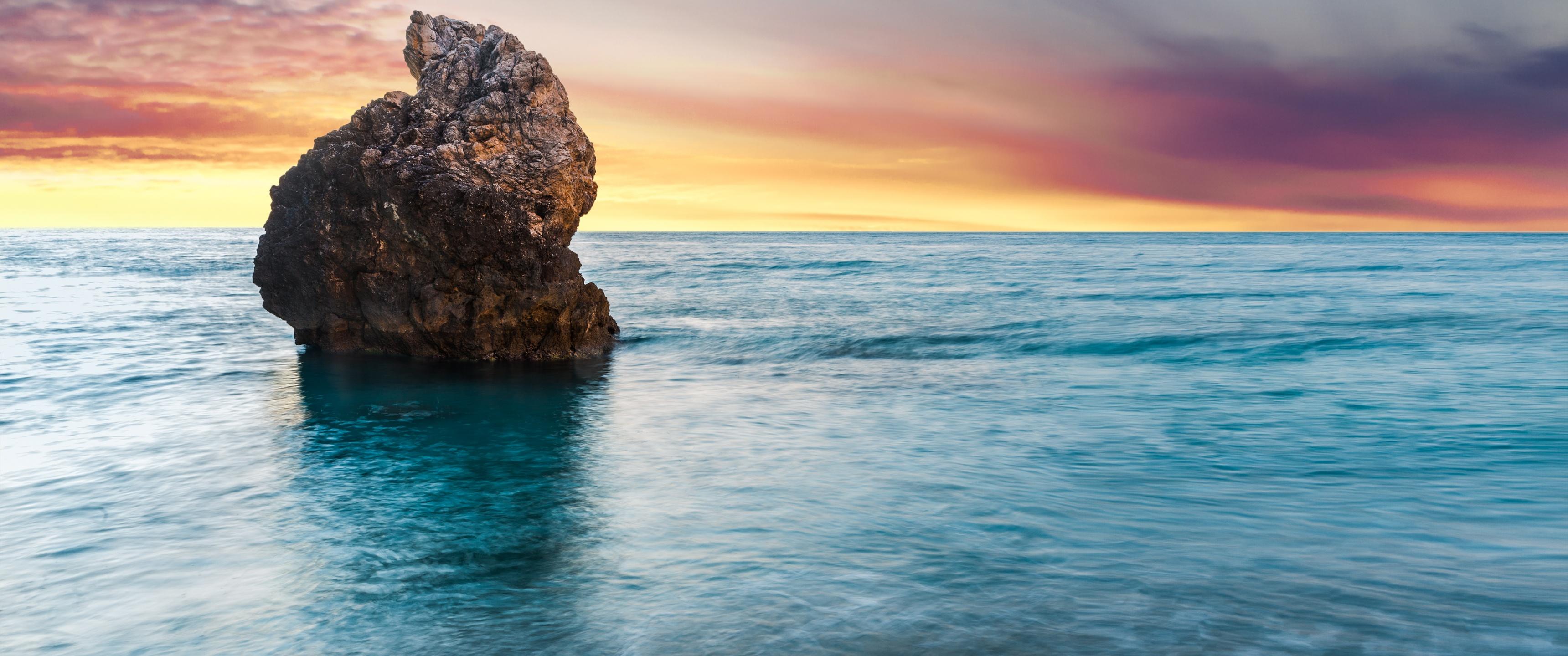 3440x1440 Lefkada Island Wallpaper 4K, Greece