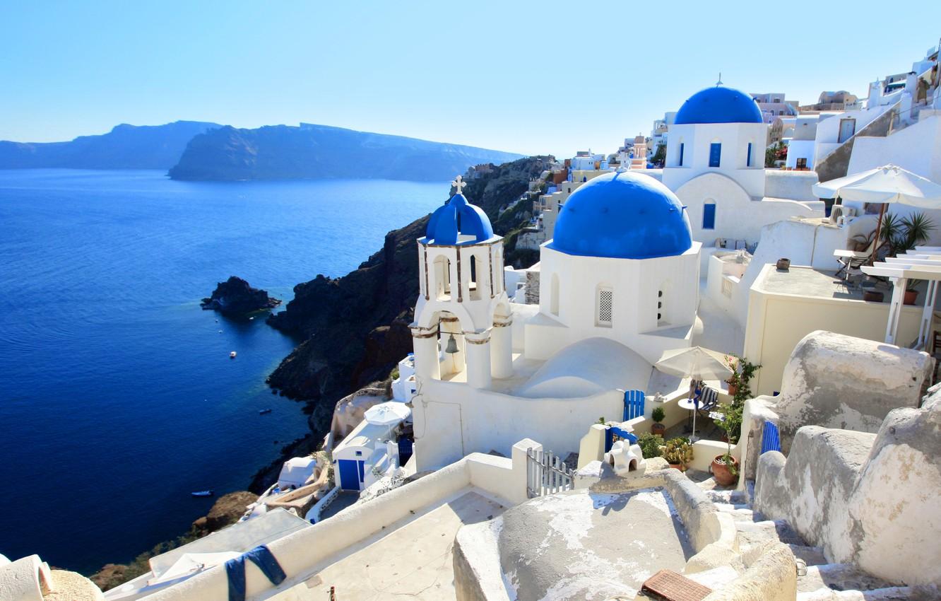 1332x850 Photo Wallpaper Sea, Landscape, Nature, Home, Santorini, íra